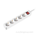 5-Outlet Power Strip с выключателем света